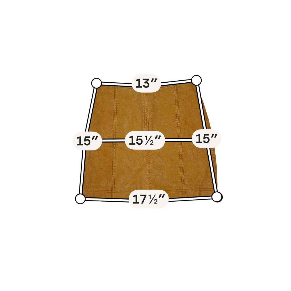 Free People Modern Femme Vegan Leather Mini Skirt 2 Brown - Picture 3 of 8